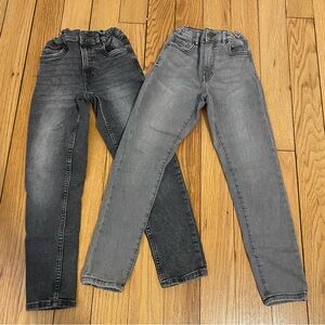 Zara boy’s skinny stretch jeans black/grey